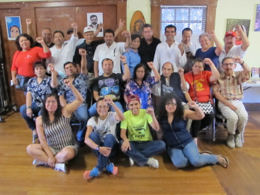 Our first event was held at La Casa Roja in Mid-City Los Angeles with freedom fighters from across Central America.